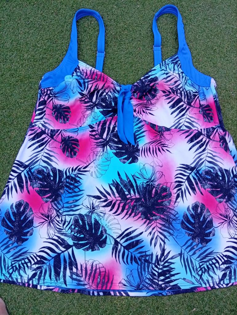BPC Bonprix Collection Tankini Top Maat 50, Blauw, Bpc bonprix collection, Ophalen of Verzenden, Zo goed als nieuw