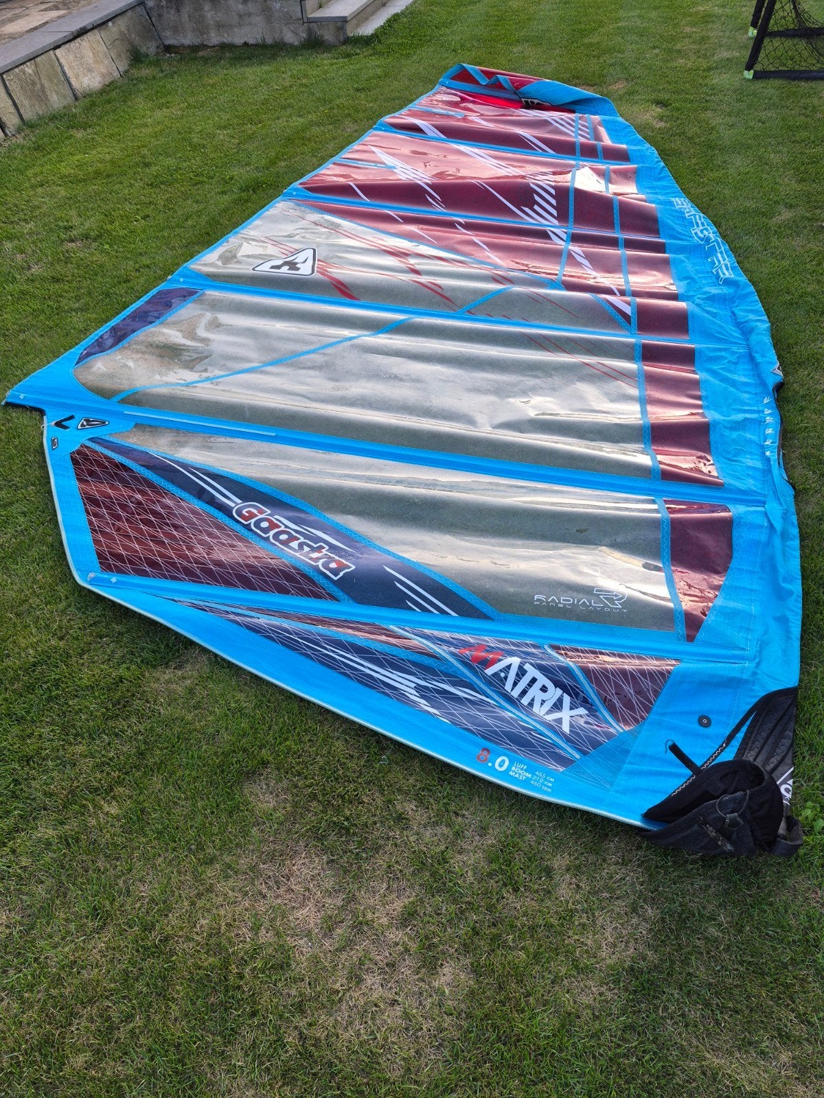 Gaastra Matrix 8.0 met Unifber mast en giek, Ophalen, Gaastra, 8 m² of meer, Complete set