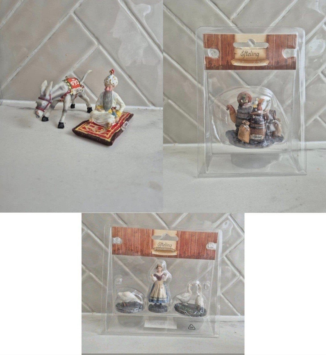 Luville en Efteling miniaturen voor Kerstdorp, Ophalen of Verzenden, Gebruikt