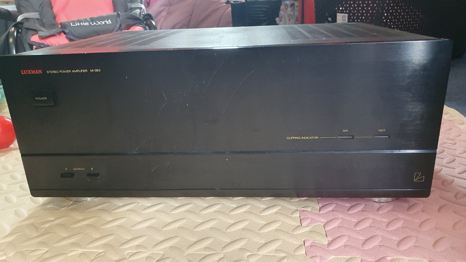 Luxman M-363 Stereo Eindversterker, Gebruikt, 120 watt of meer, Stereo, Ophalen