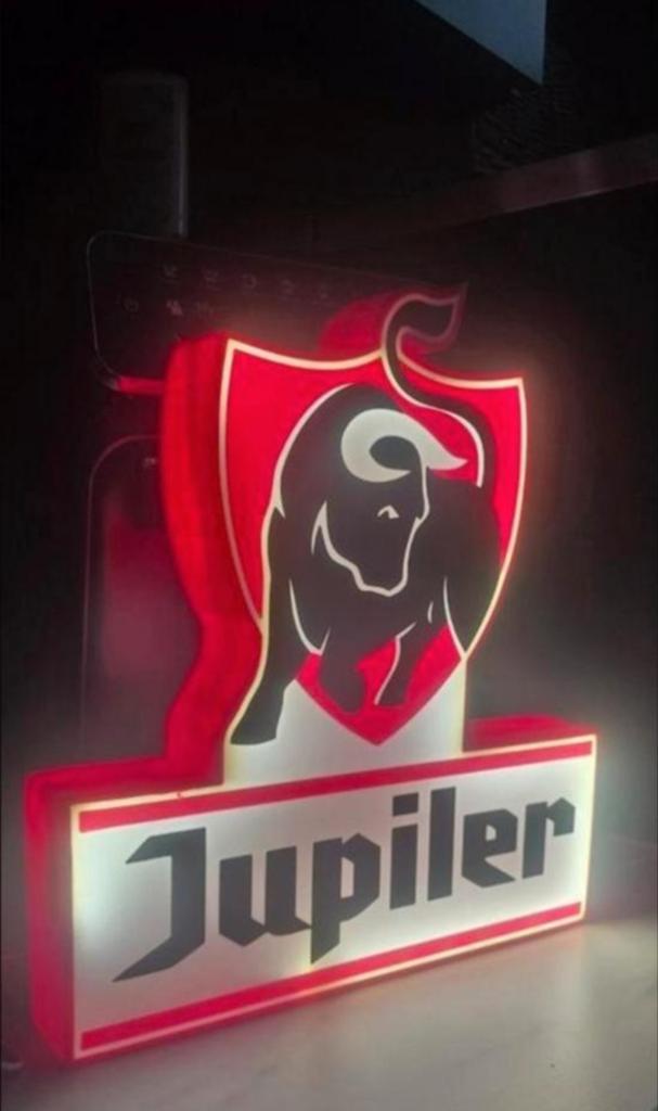 Jupiler LED Lichtbak - Ideaal voor Bar, Mancave of Gamer, Ophalen of Verzenden, Nieuw, Reclamebord, Plaat of Schild, Jupiler