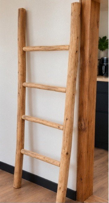 Decoratieve houten ladder - rustieke uitstraling, Doe-het-zelf en Verbouw, Ophalen
