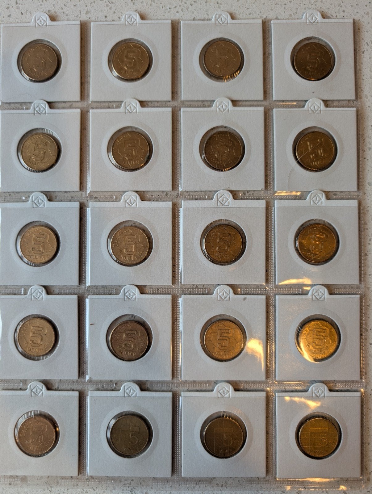 80x 5 Gulden Munten - Inclusief 17x Voetbal Editie 2000, Postzegels en Munten, Munten | Nederland, Ophalen of Verzenden