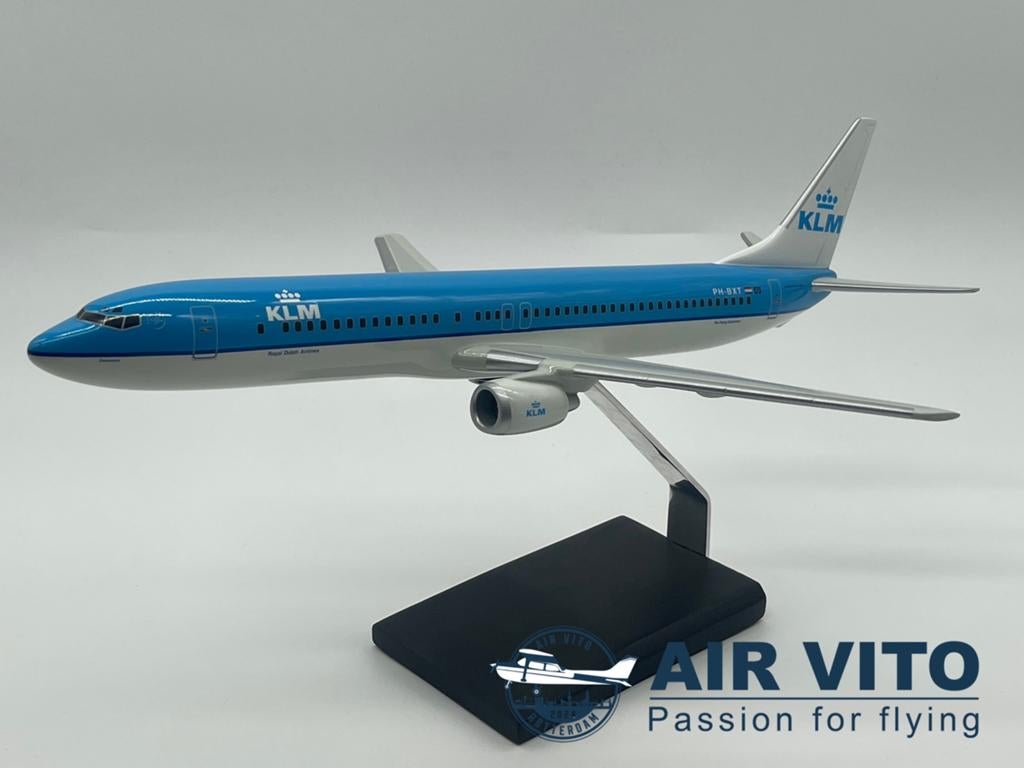KLM 737-900ER 1:100 schaalmodel massief, Verzamelen, Luchtvaart en Vliegtuigspotten, Schaalmodel, 2992JB, Ophalen of Verzenden