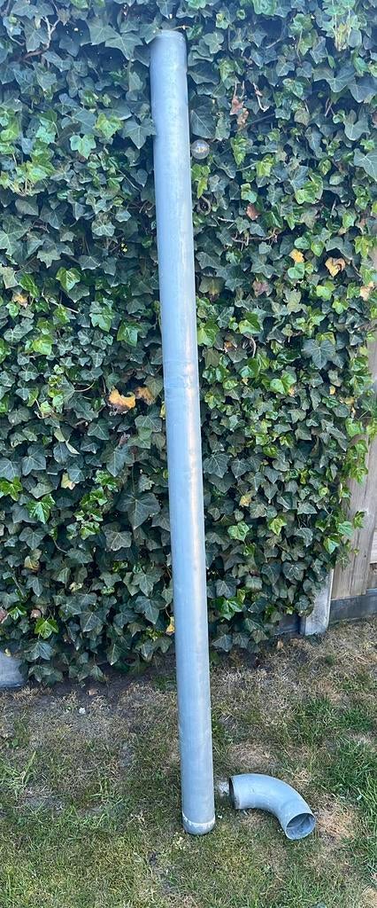 Zink HWA - hemelwaterafvoer - 80, Doe-het-zelf en Verbouw, Buizen en Afvoer, Ophalen, Gebruikt, Zink, Minder dan 2 meter