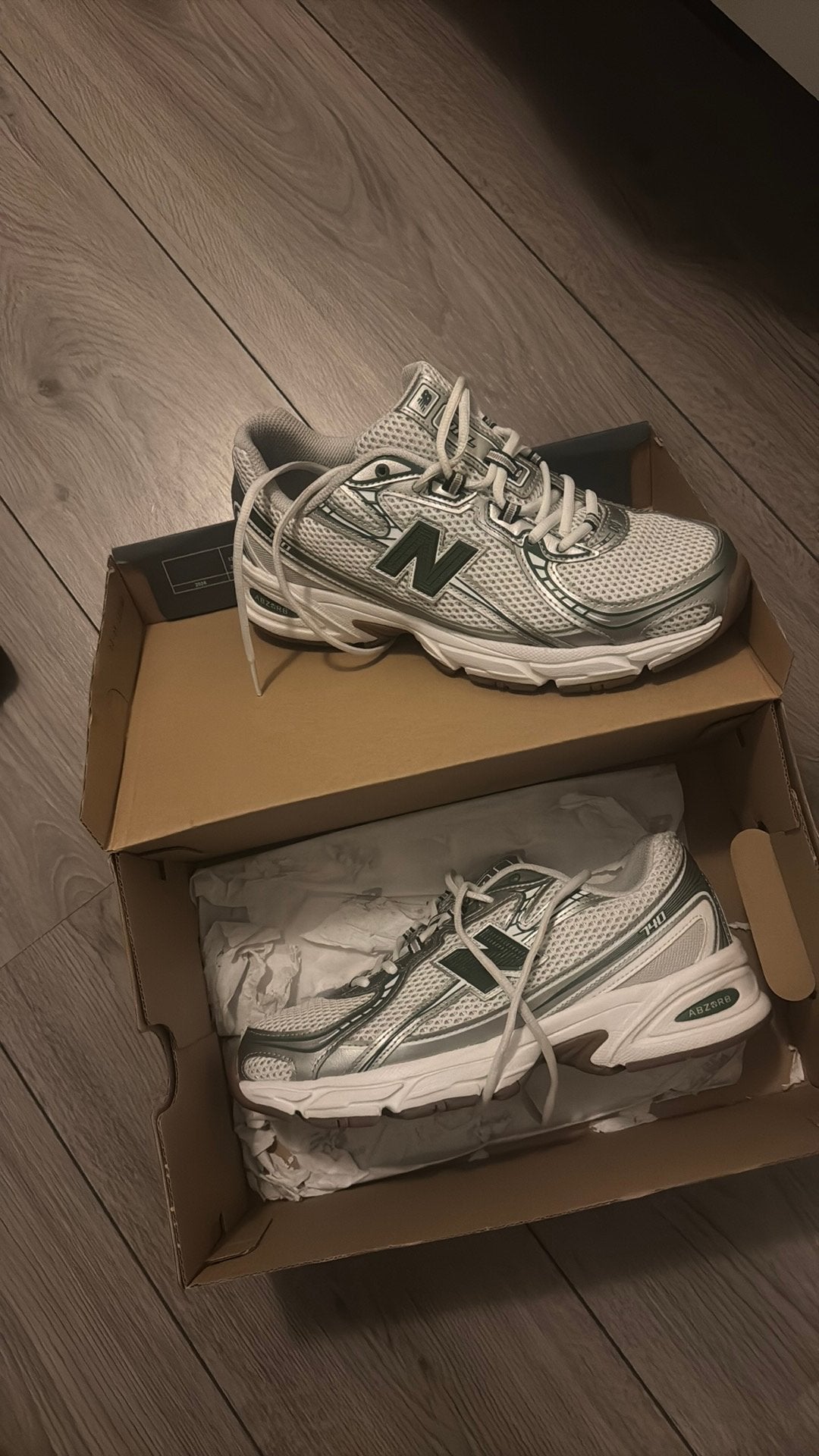 new balance white/green unisex, Kleding | Heren, Schoenen, Ophalen, Zo goed als nieuw, Wit