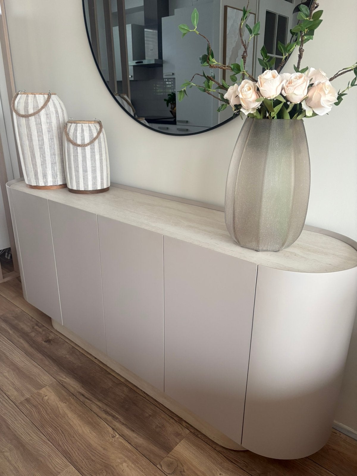 Stijlvol dressoir 180x42x80 cm - Modern design, Ophalen, Overige materialen, 150 tot 200 cm, Zo goed als nieuw