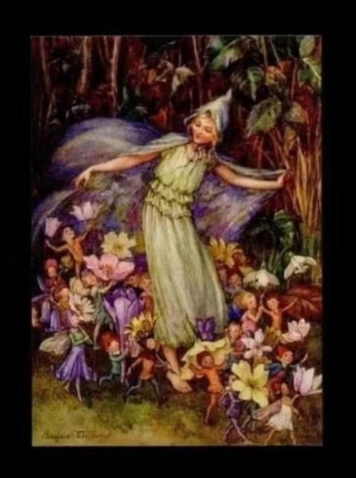 Elfen Optocht Springs Flowery Cloak Margaret Tarrant., Ophalen of Verzenden, 1980 tot heden, Ongelopen, Kinderen