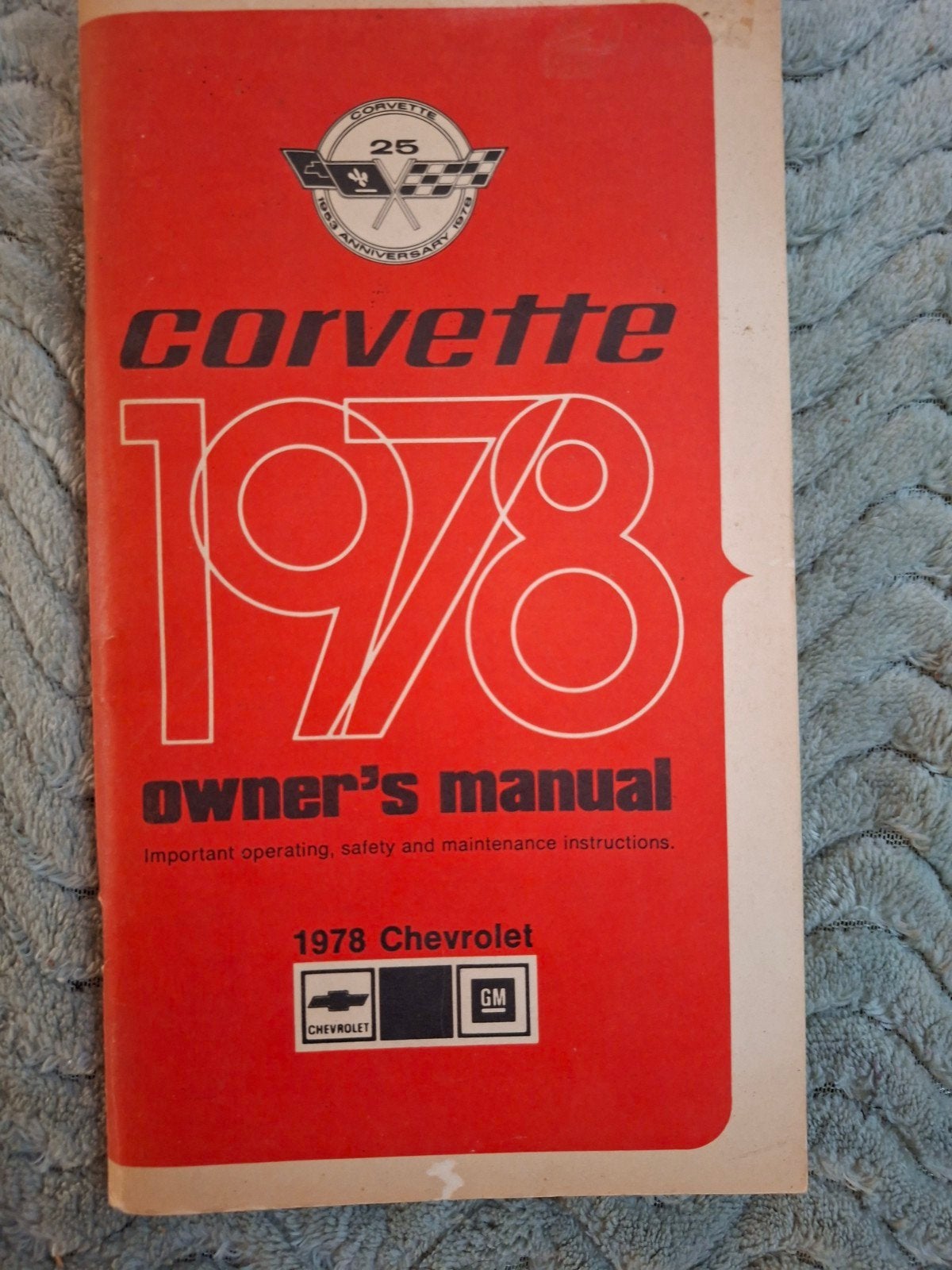 Corvette owner's manual., Ophalen of Verzenden