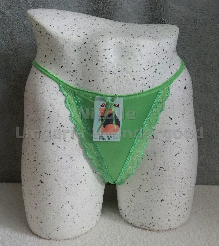 String Groen maat L (230), Kleding | Dames, Nicolle_Lingerie, Ophalen of Verzenden, Groen, String
