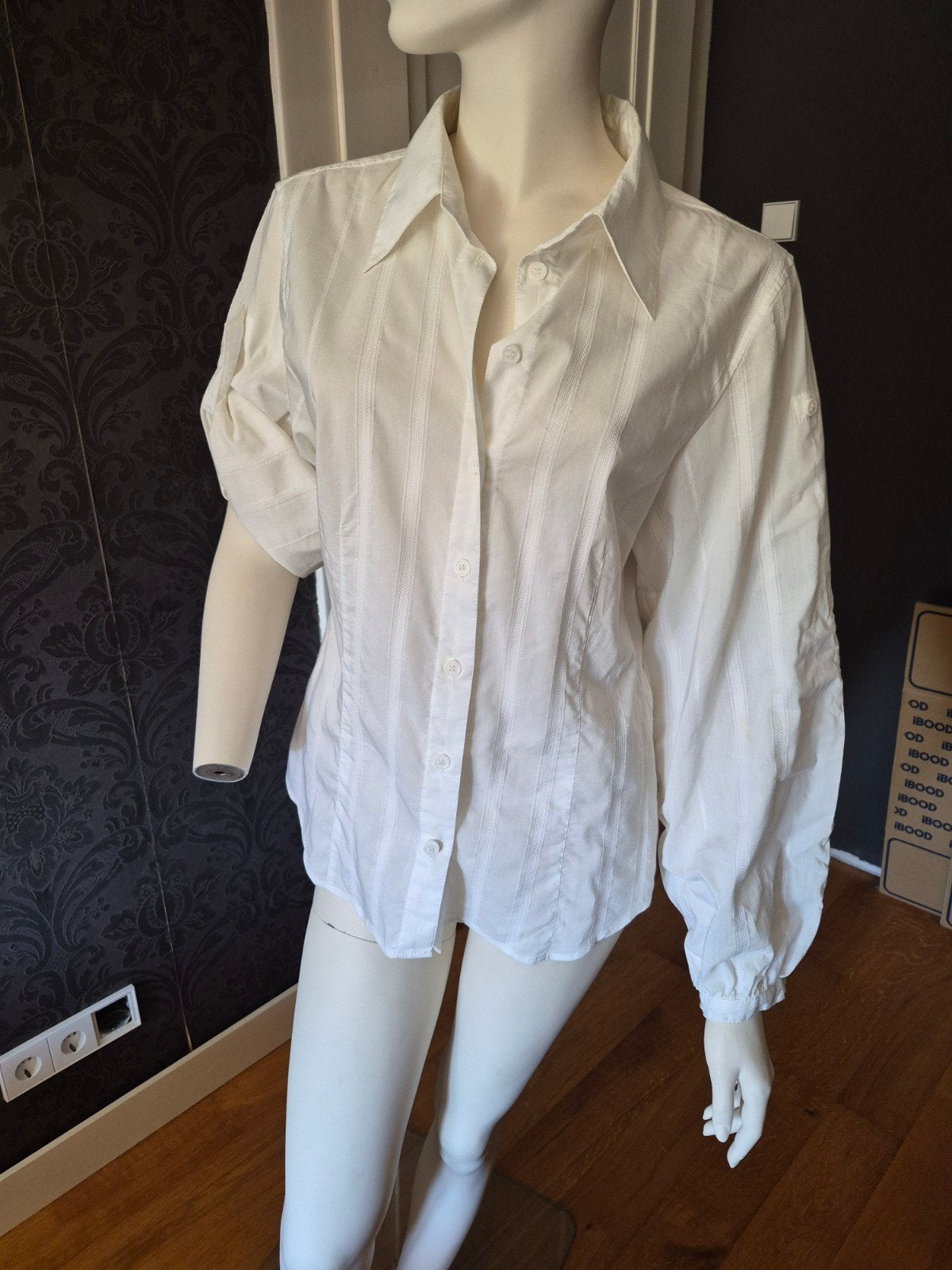 Marc Cain witte blouse met lange mouwen, Marc Cain, Verzenden, Wit, Maat 42/44 (L)