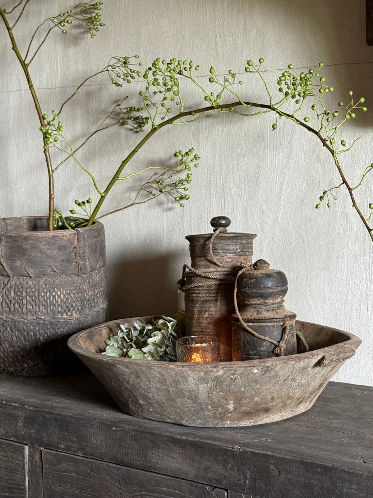 Houten schaal TL12, Huis en Inrichting, Woonaccessoires | Schalen en Manden, Bergen op zoom, Rond, Nieuw, Ophalen of Verzenden
