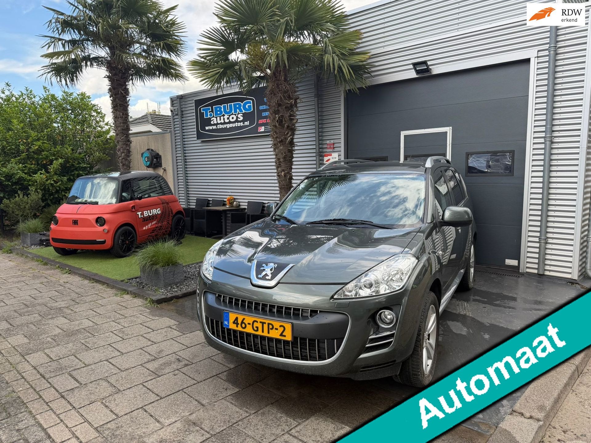 Peugeot 4007 2.4 GT 7p AUTOMAAT 4X4 Mooie Auto AIRCO, Auto's, Peugeot, Gebruikt, Zwart, 4 cilinders, 7 stoelen