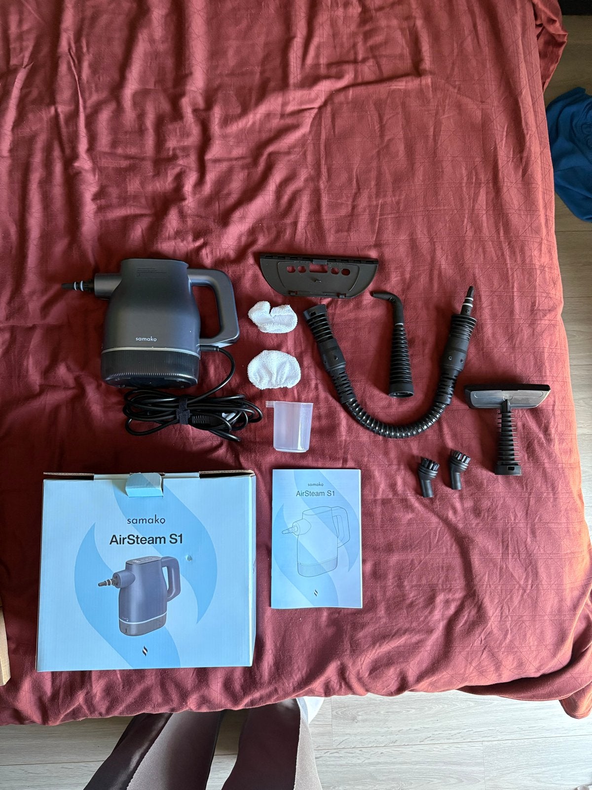 Samako AirSteam S1 Handstoomreiniger - Zo goed als nieuw, Witgoed en Apparatuur, Stoomapparaten, Ophalen, Zo goed als nieuw, Stoomreiniger