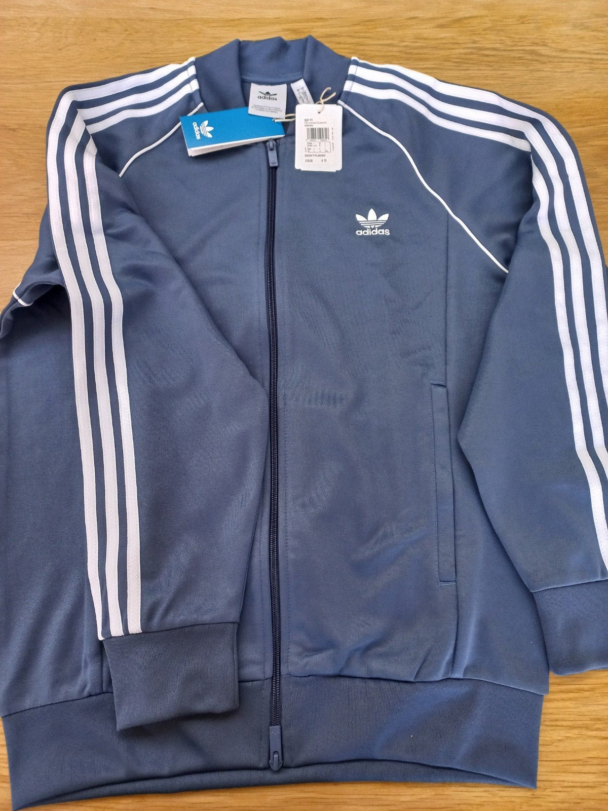 Nieuw Adidas SST TT Trainingsjack - Dames mt 44, Heren mt 50, Nieuw, Ophalen of Verzenden, Blauw, Adidas