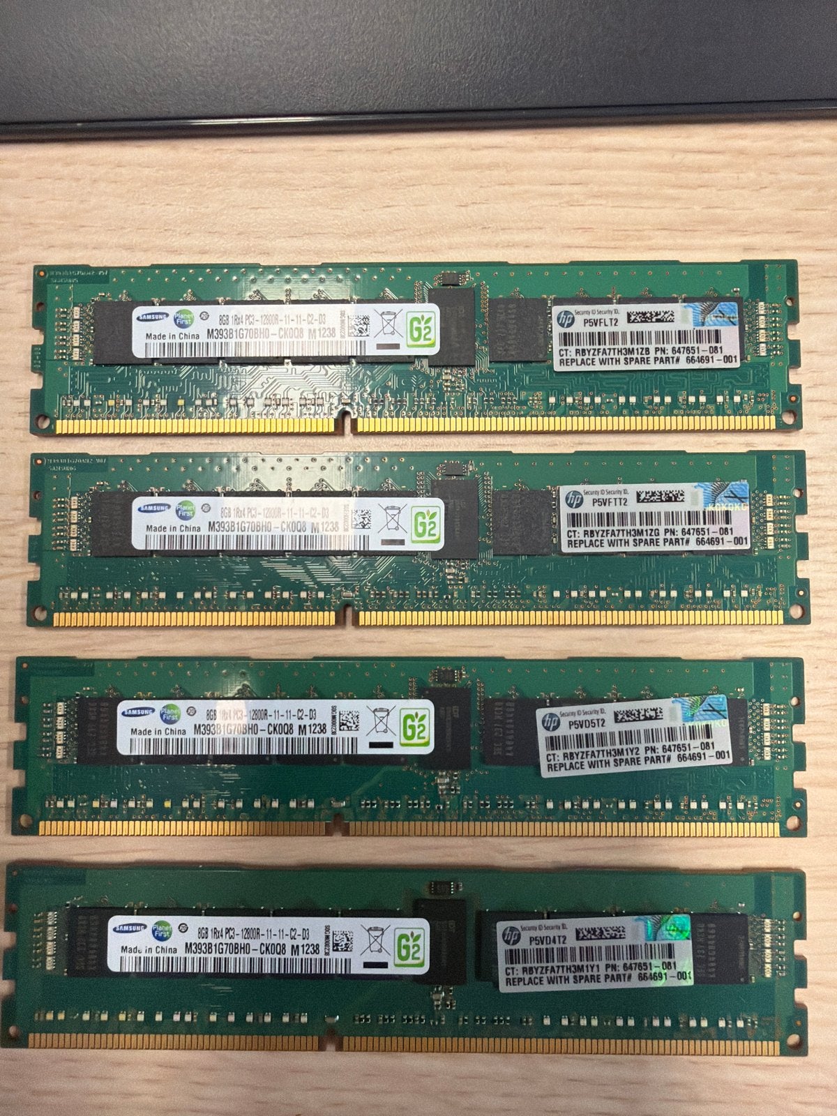 4x 8GB DDR3 RAM Geheugenmodules voor Desktop/Laptop, Gebruikt, Verzenden, Server, 8 GB