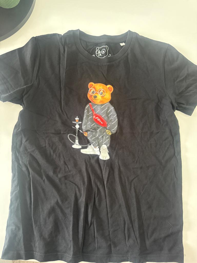 Baron Filou T-shirt met beerprint - Maat S, Kleding | Heren, T-shirts, Ophalen of Verzenden, Zo goed als nieuw, Maat 46 (S) of kleiner