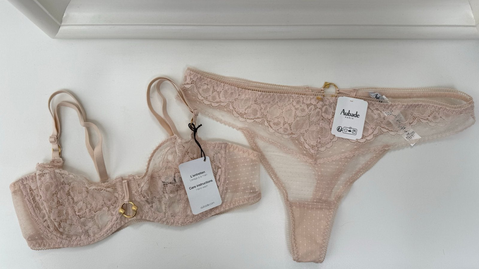 Aubade lingerie set, oud roze *NIEUW*, Ophalen of Verzenden, Roze, BH