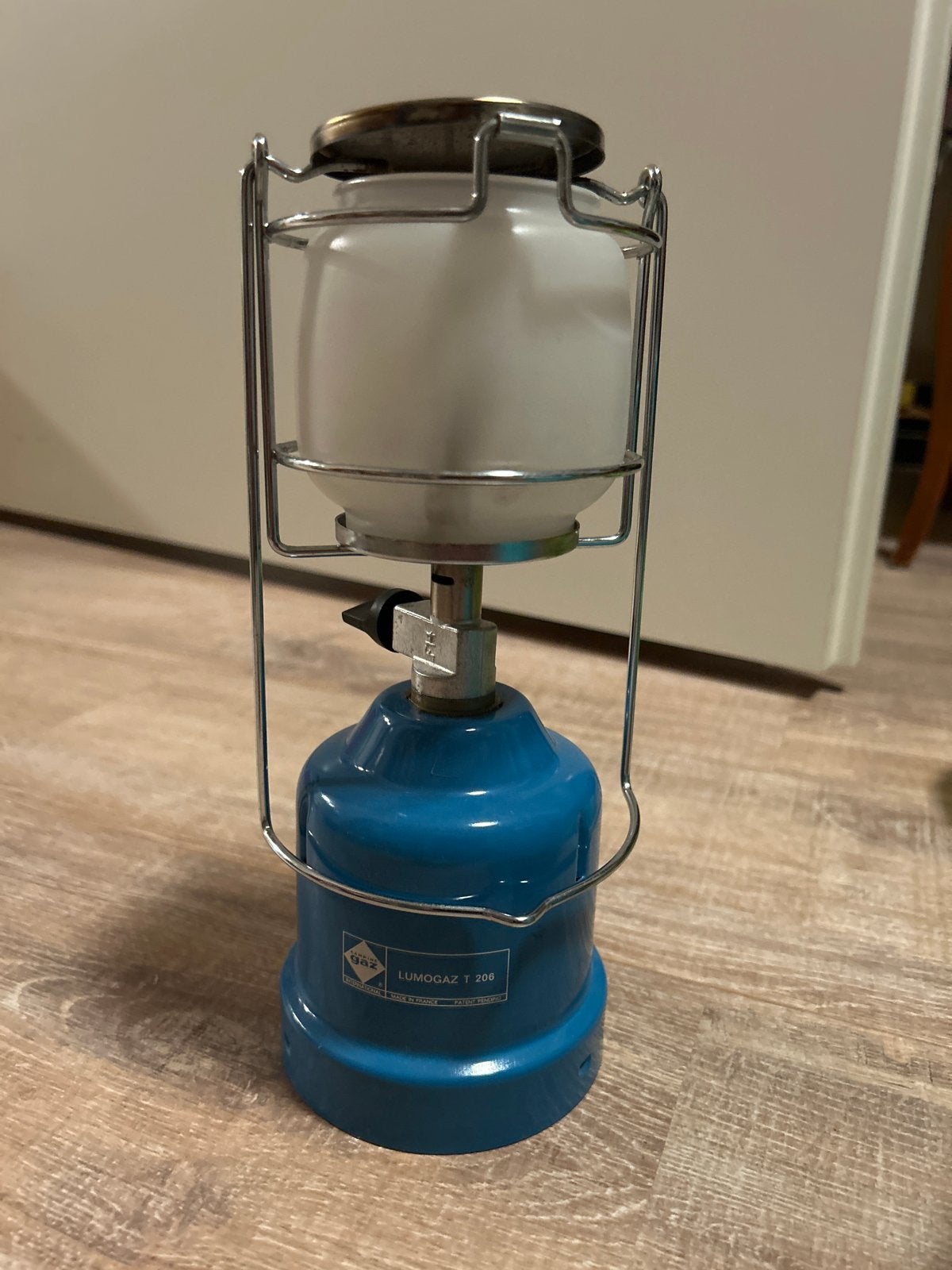 Campingaz Lumogaz T 206 gaslamp met mantels, Ophalen of Verzenden, Gebruikt