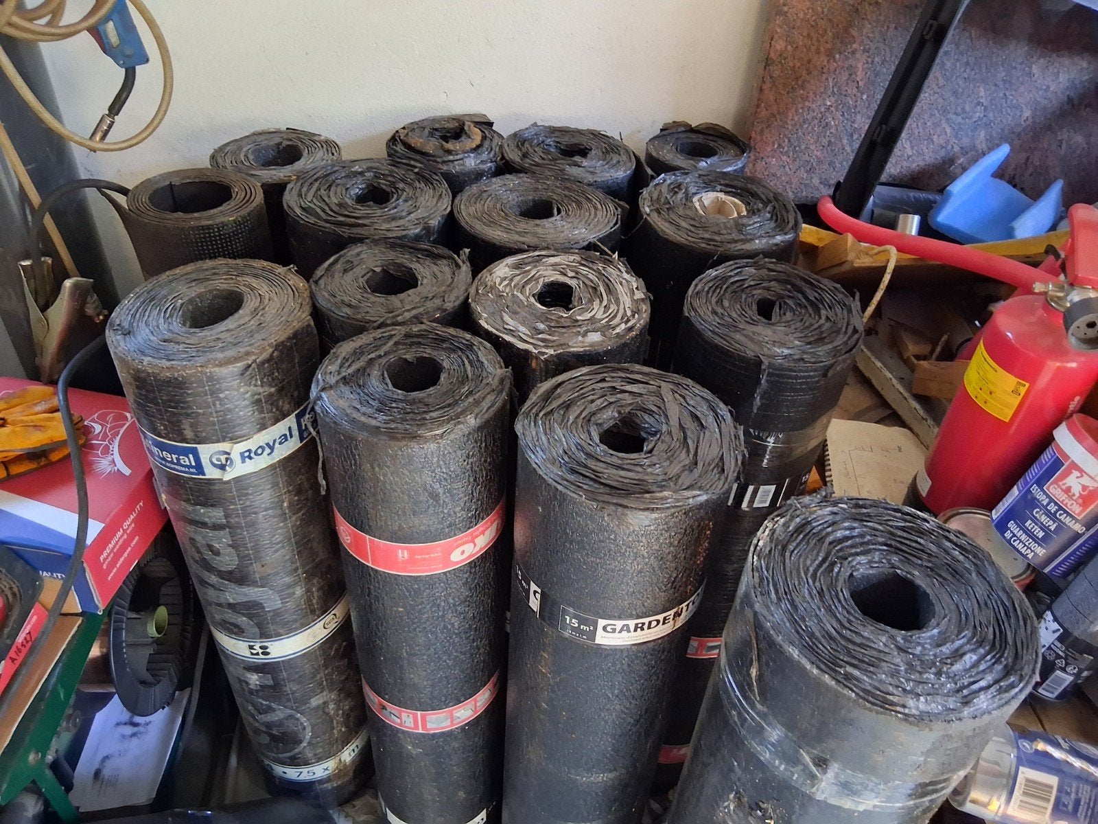 bitumen rollen dakbedekkings rollen, Ophalen, Overige materialen, Zwart, Nieuw