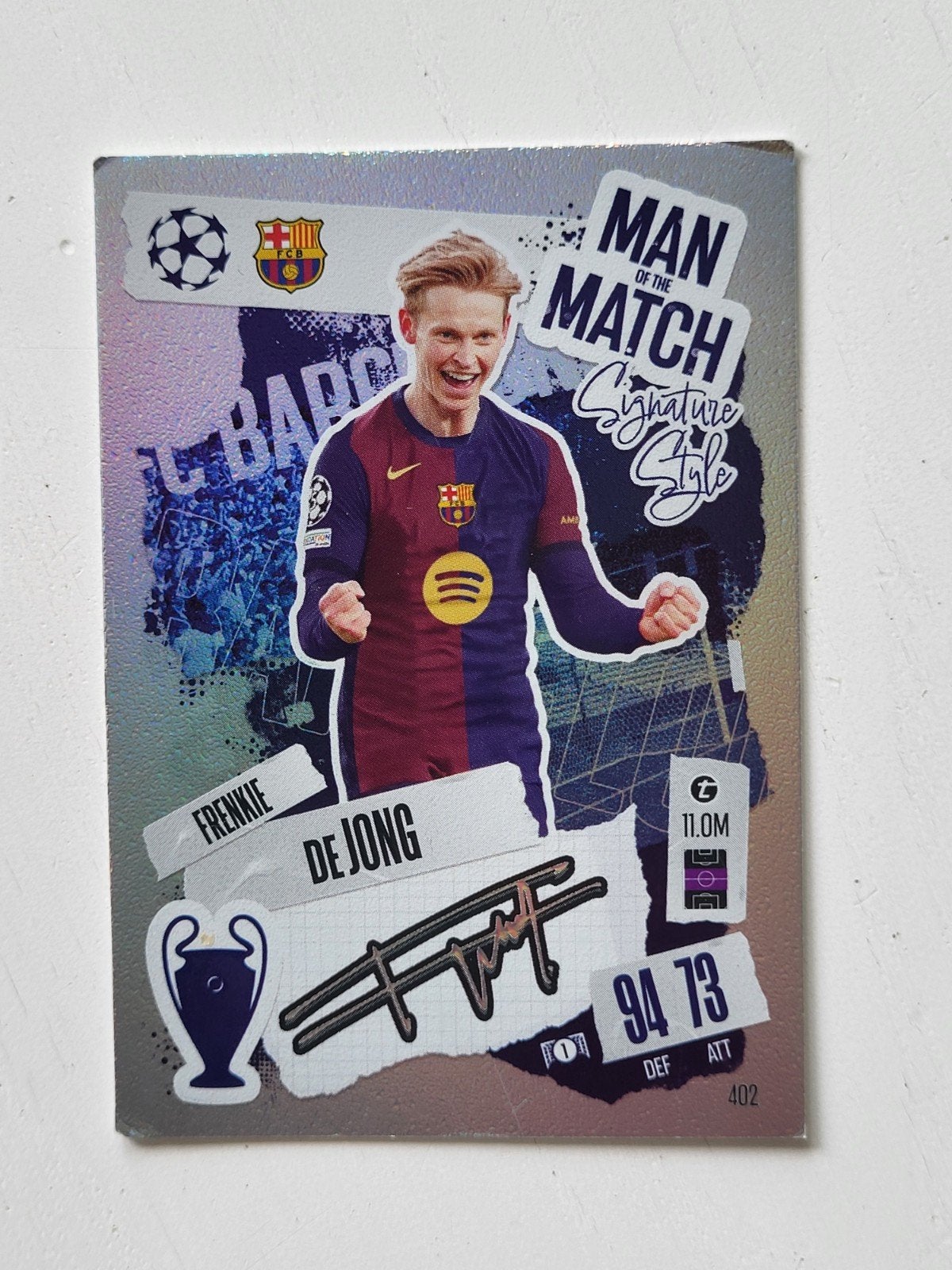 Frenkie de Jong Topps Match Attax Spelerskaart FC Barcelona, Verzamelen, Ophalen of Verzenden
