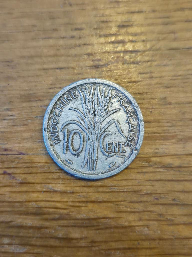 Frans Indo-China - 10 Centimes 1945, Verzenden, Losse munt