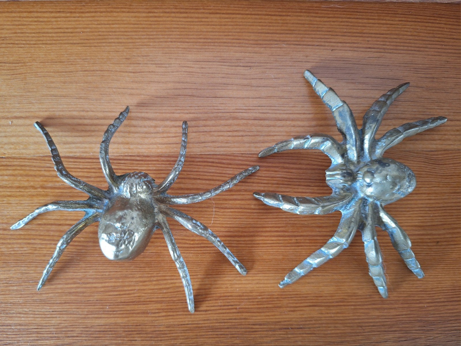 2 x messing spin, Ophalen of Verzenden, Dier