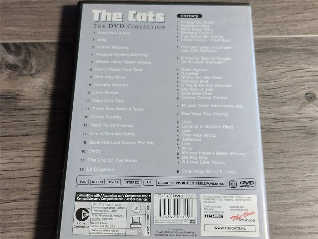 The Cats ‎- The DVD Collection, Alle leeftijden, Ophalen of Verzenden, Zo goed als nieuw