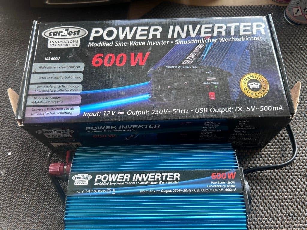 Power inverter 600W, Ophalen of Verzenden, Nieuw