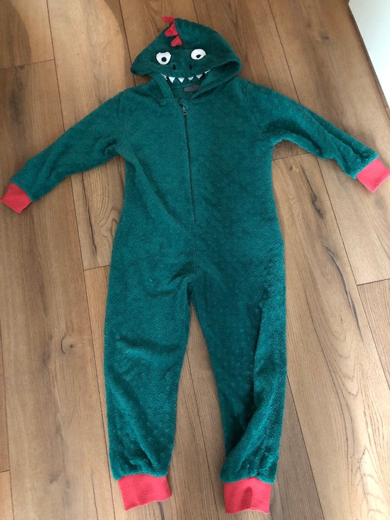 Leuke onesie monster/dino 110-116, Ophalen of Verzenden, Gebruikt, Jongen of Meisje, Overige typen