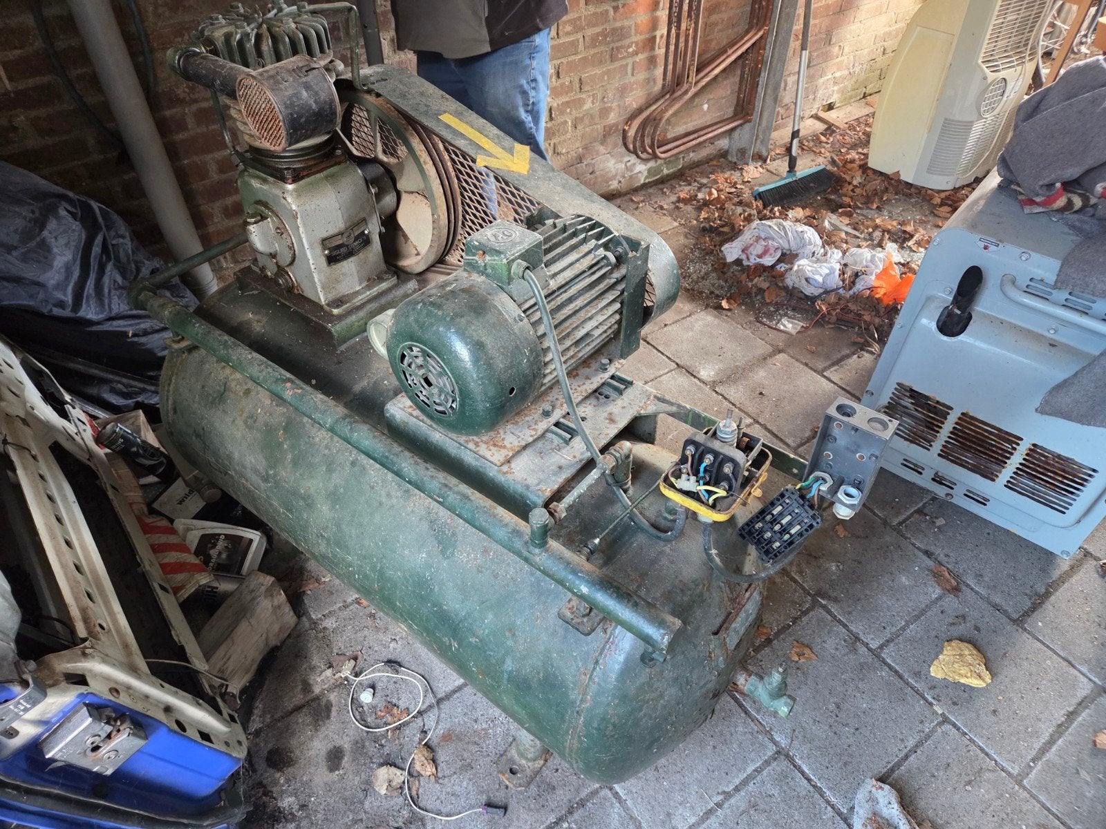 Zware Compressor, Ophalen, Gebruikt, 400 tot 800 liter/min, 10 bar of meer