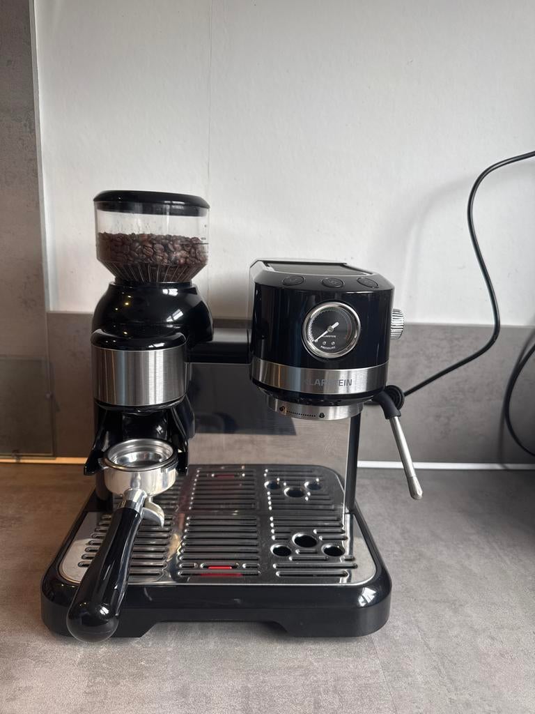 Klarstein Bella Café Espresso Barista machine, Stoompijpje, Espresso apparaat, 10 kopjes of meer, Zo goed als nieuw