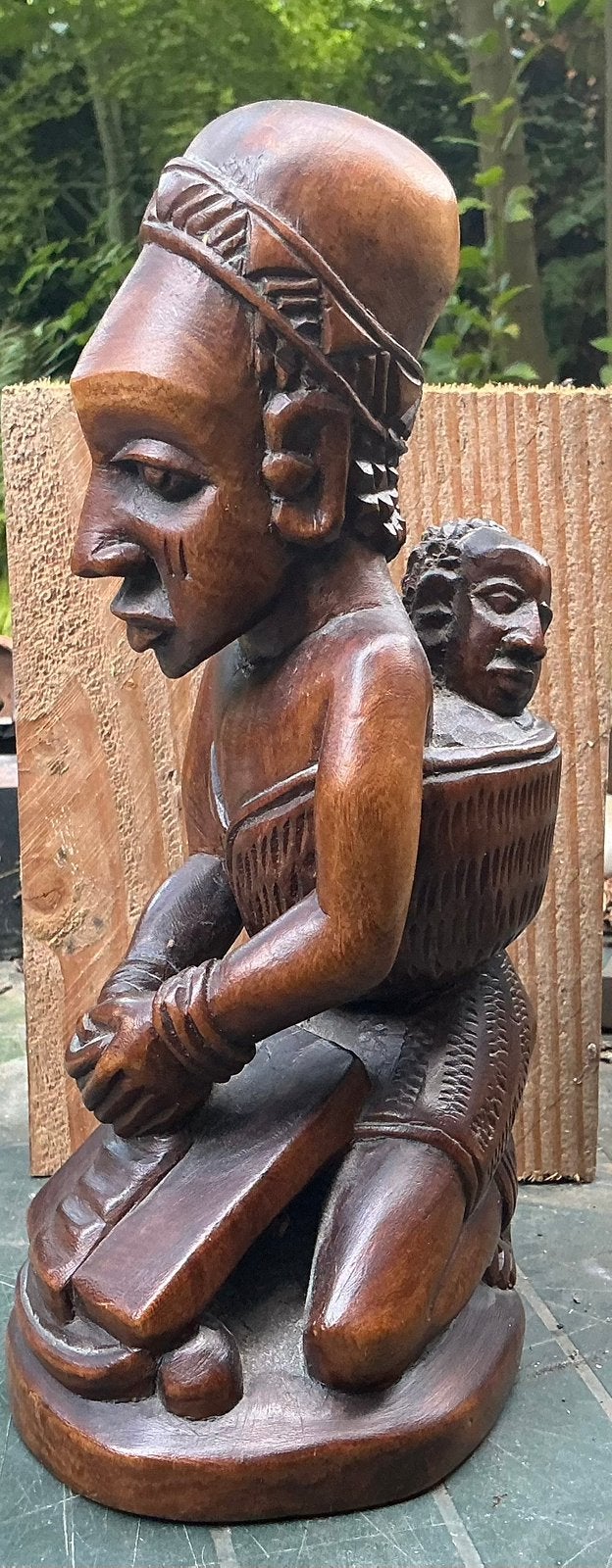 Kuba Ndop Congo? Afrikaans tribal art. Houtsnijwerk., Ophalen of Verzenden, Handgemaakt, 20 - 50 cm, Beeld