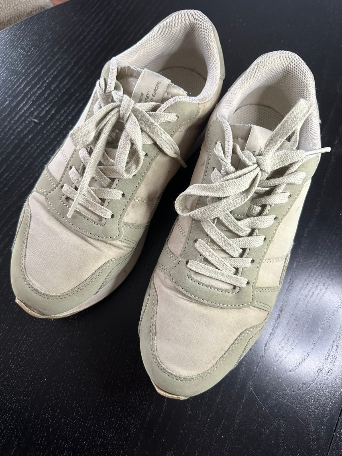 Pull&Bear sneakers beige/groen maat 42, L00, Schoenen, Zo goed als nieuw, Ophalen