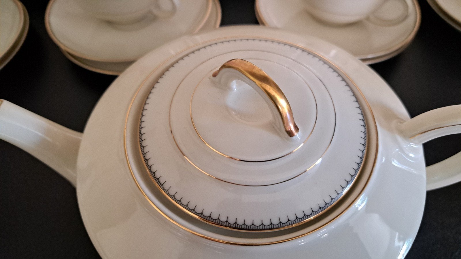 Vintage Arzberg Porseleinen Theeservies - Jaren '40, Antiek en Kunst, Ophalen