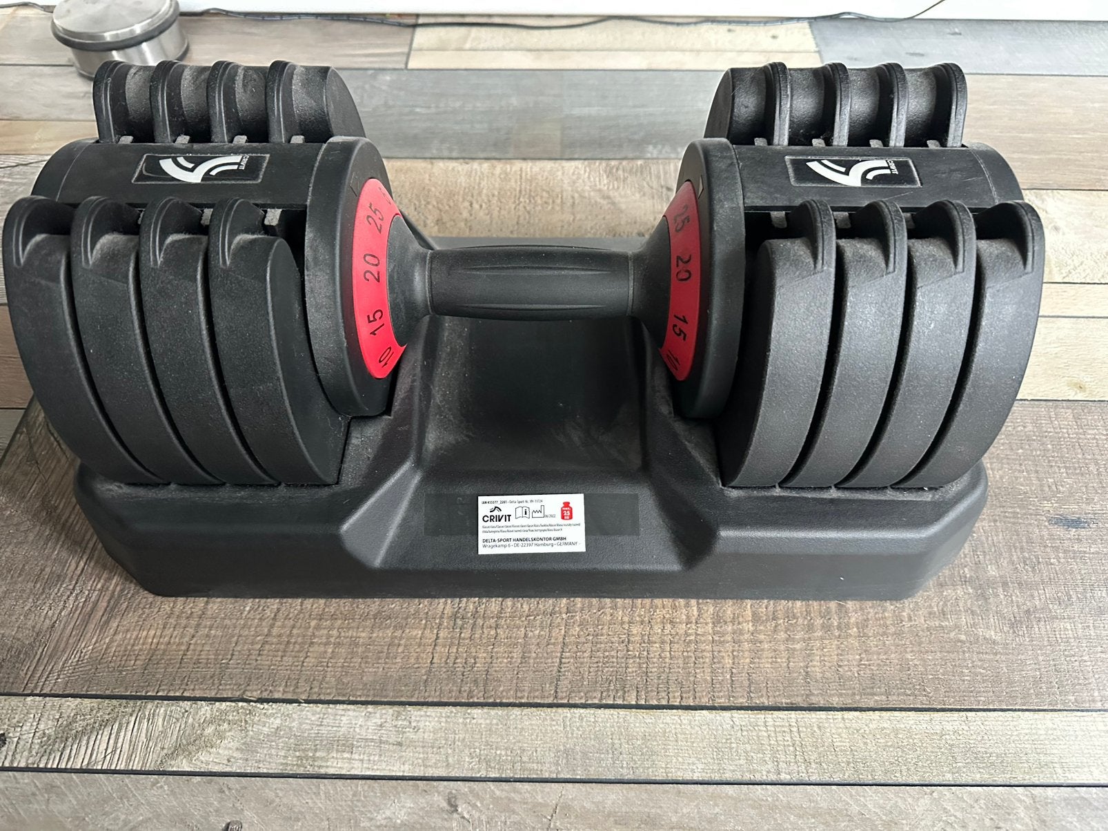1x Verstelbare dumbels in goede staat., Ophalen of Verzenden, Zo goed als nieuw, Dumbbell