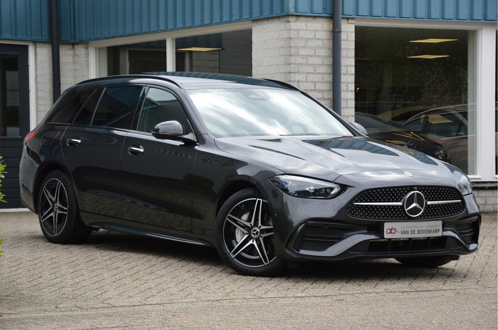 Mercedes-Benz C-Klasse Estate 300 e AMG-LINE | BURMESTER | P, Automaat, 12 maanden, Gebruikt, Zwart