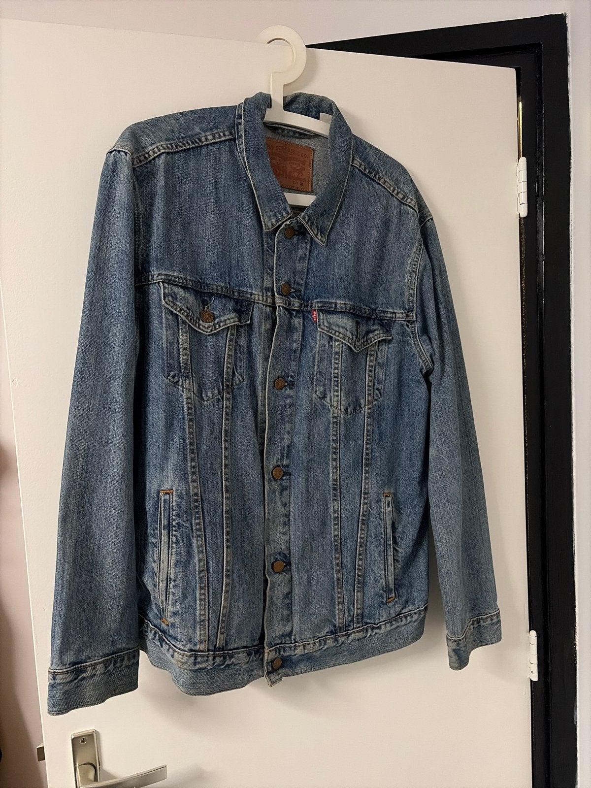 Levi's spijkerjack maat XL, Ophalen of Verzenden, Gedragen, Maat 56/58 (XL), Blauw