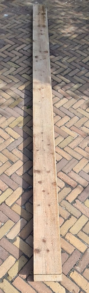 7x Douglas steigerplanken  4200 x 200 x 32 mm, Doe-het-zelf en Verbouw, Ophalen, 25 tot 50 mm, Zo goed als nieuw, Plank