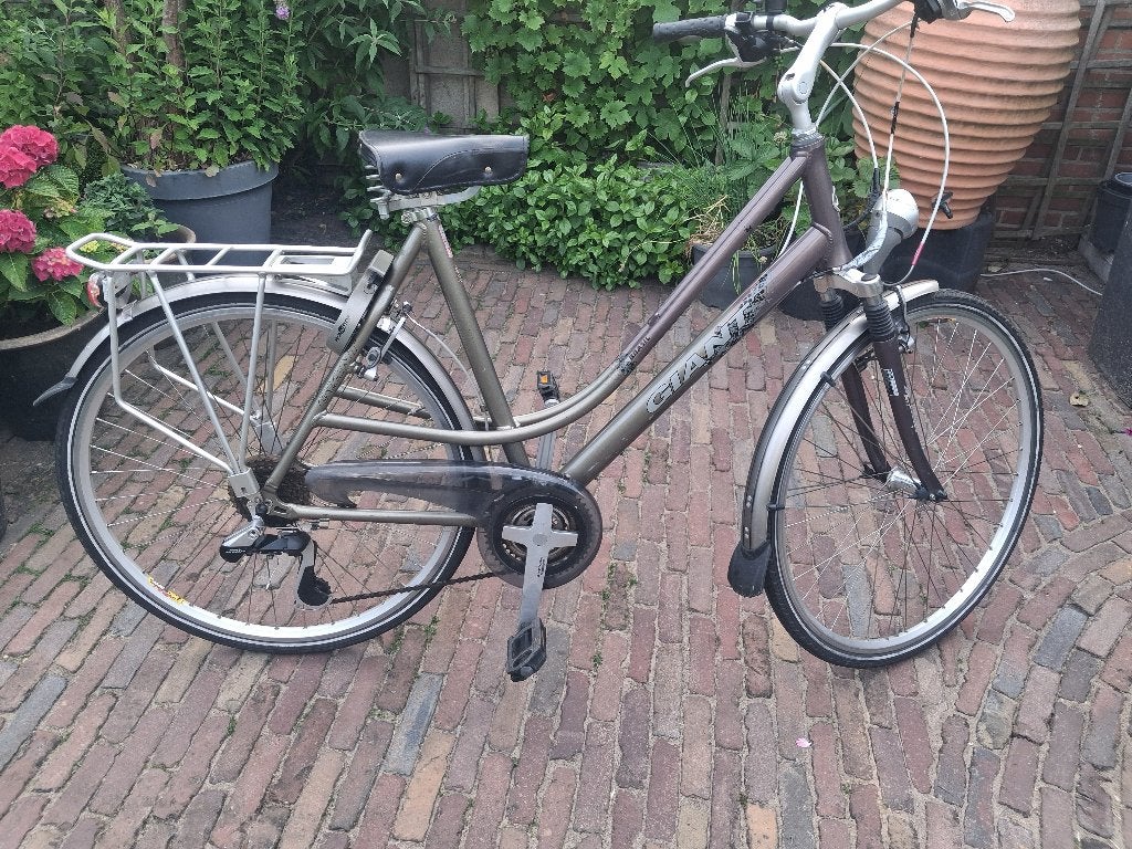 Damesfiets 28 inc giant met versnelling, Ophalen, Versnellingen, Zo goed als nieuw, 56 cm of meer