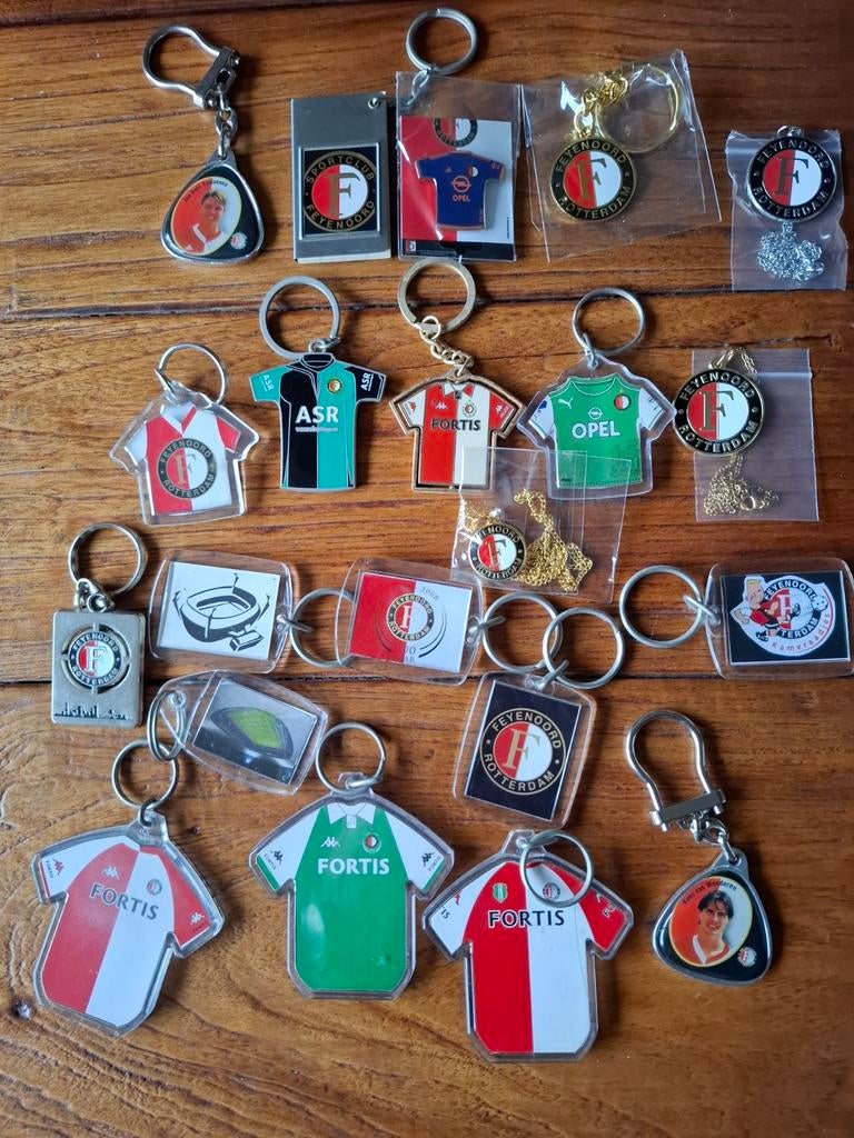 Sleutelhangers en kettingen verzameling, Verzamelen, Sportartikelen en Voetbal, Ophalen of Verzenden, Nieuw, Feyenoord