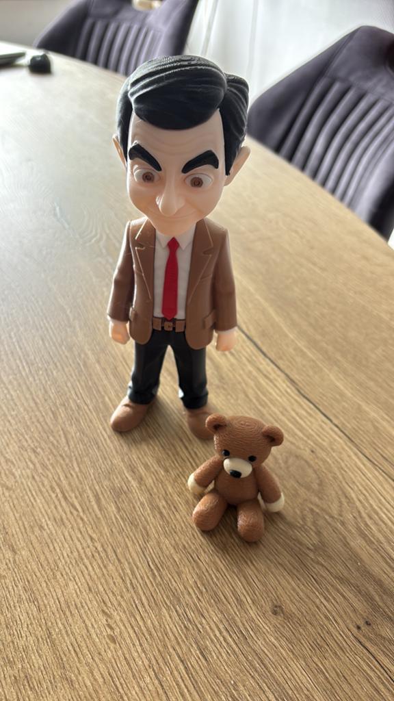 Mr bean met teddybeer, Ophalen of Verzenden, Zo goed als nieuw