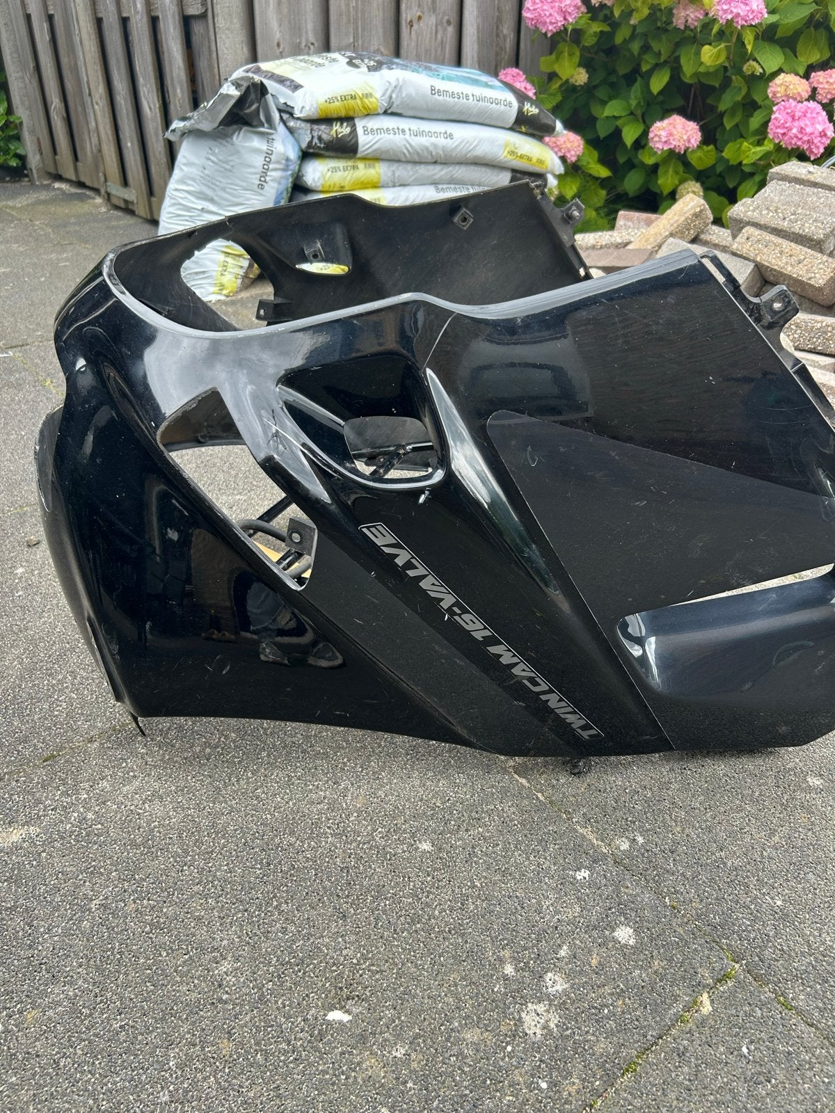 Voorkuip met beugels en spiegels - Kawasaki Twin Cam, Ophalen, Gebruikt