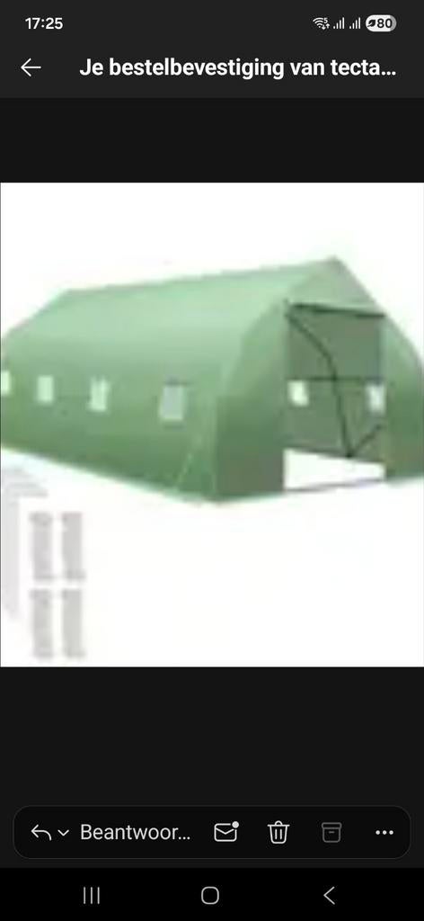 Kas 6meter bij 2 meter hoog 3 meter breed, Tuin en Terras, Kassen, Ophalen, Folie, Aluminium, Kweekkas