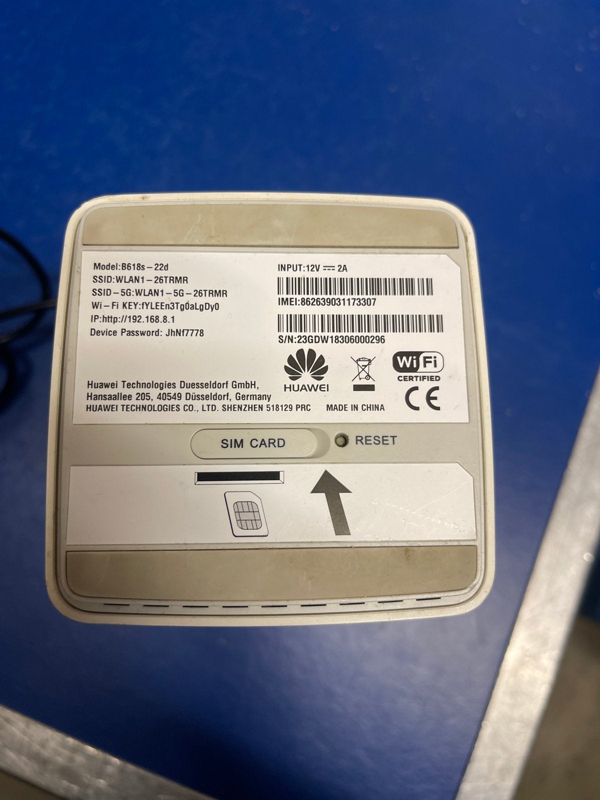 Huawei B618s-22d 4G LTE Cat11 Router - Zo goed als nieuw, Ophalen of Verzenden, Zo goed als nieuw, Router