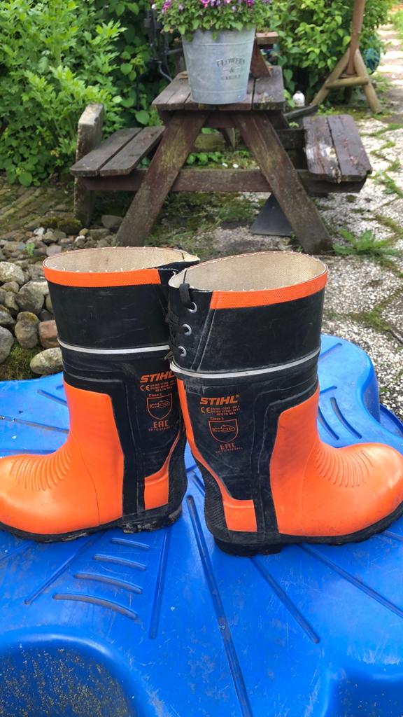 Stihl zaaglaarzen klasse 3, Ophalen of Verzenden, Zo goed als nieuw, Laarzen
