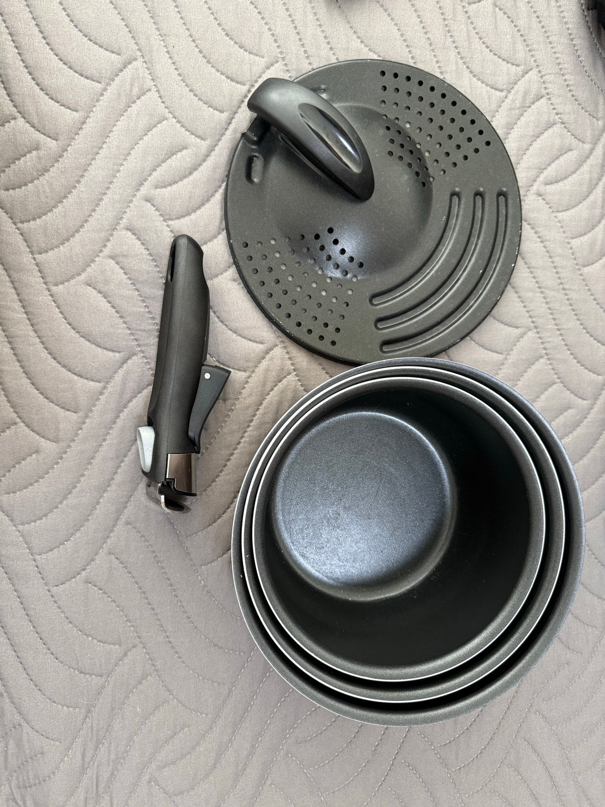 Tefal Ingenio 3 delig Pannenset, Ophalen, Afgietsysteem, Aluminium, Pannenset