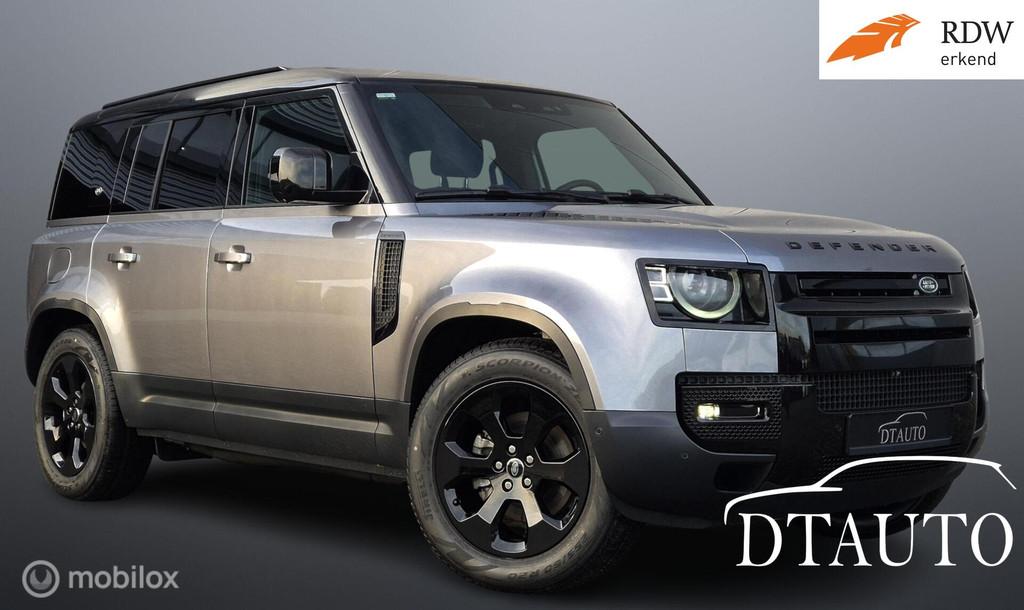 Land Rover Defender 3.0 D250 110SE Lucht Pano Grijs Kenteken, Auto's, Bestelauto's, Automaat, 249 pk, 2996 cc, Leder