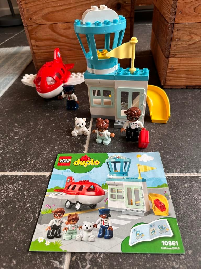 Duplo vliegveld en vliegtuig 10961, Ophalen of Verzenden, Zo goed als nieuw, Duplo