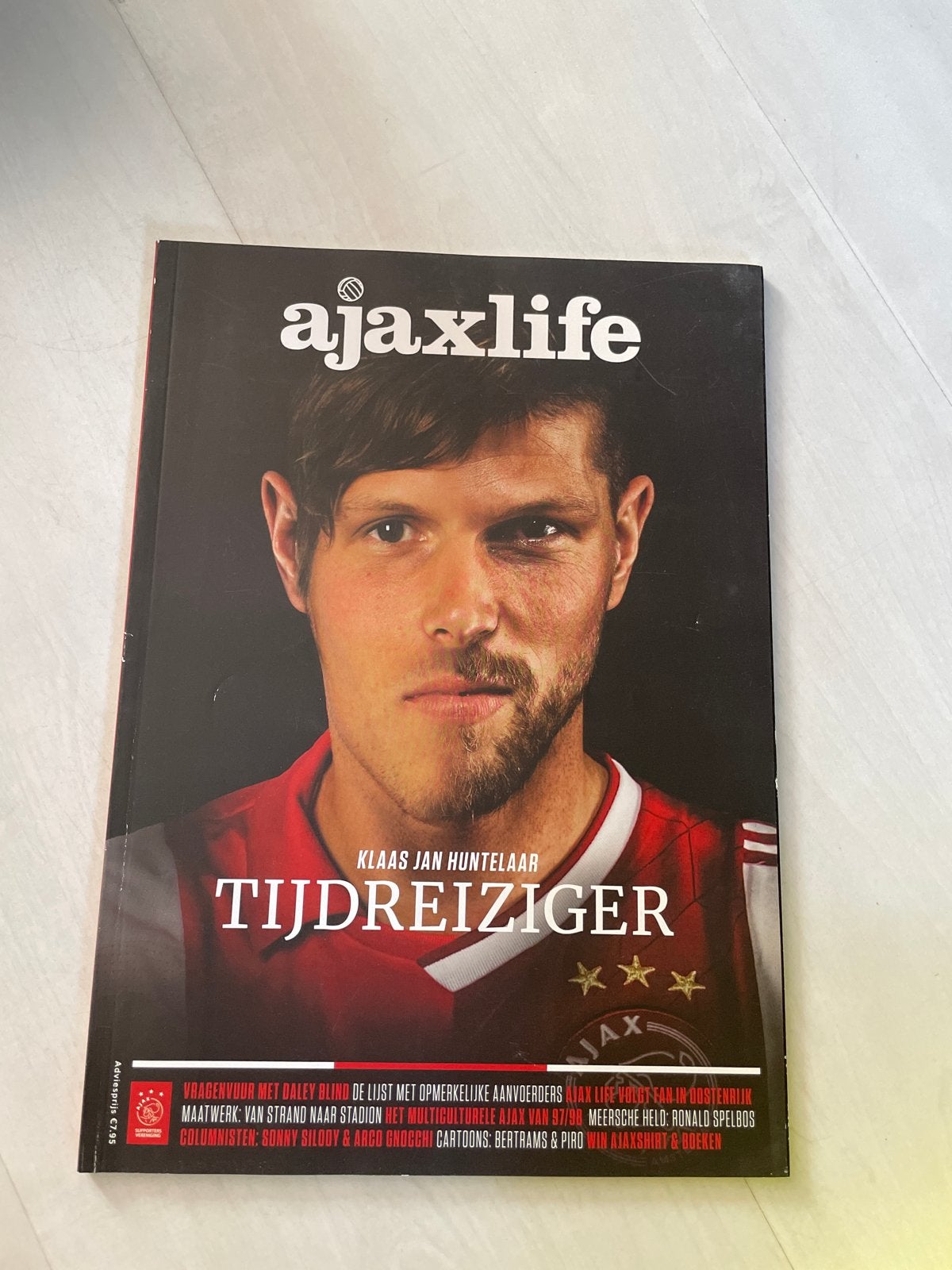 Ajaxlife Magazine - Klaas Jan Huntelaar Tijdreiziger, Ophalen of Verzenden, Zo goed als nieuw, Sport en Vrije tijd